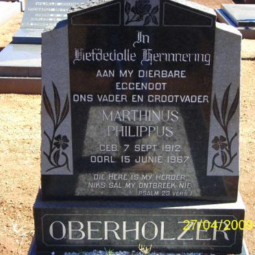 OBERHOLZER Marthinus Philippus 1912-1967