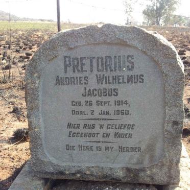 PRETORIUS Andries Wilhelmus Jacobus 1914-1960