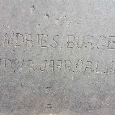 BURGER Andries -1?38
