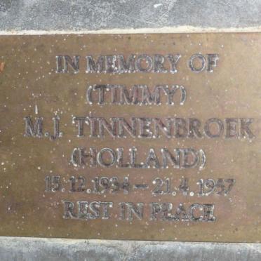 TINNENBROEK M.J. 1934-1957