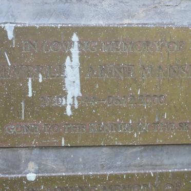 MANSELL Beverley Anne 1944-2000