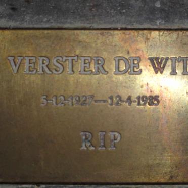 WIT Verster, de 1927-1985