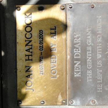 HANCOCK Joan 1911-2003 :: DEARY Ken -1990