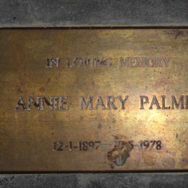PALMER Annie Mary 1897-1978