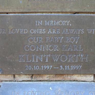 KLINTWORTH Connor Karl 1997-1997