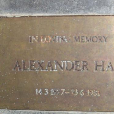 HAY Alexander 1927-1981