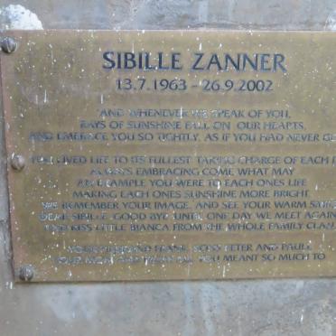 ZANNER Sibille 1963-2002