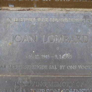 LOMBARD Joan 1945-1993