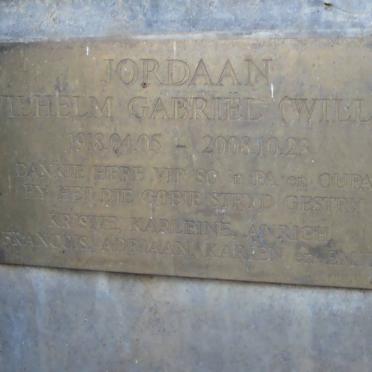 JORDAAN Wilhelm Gabriel 1918-2008