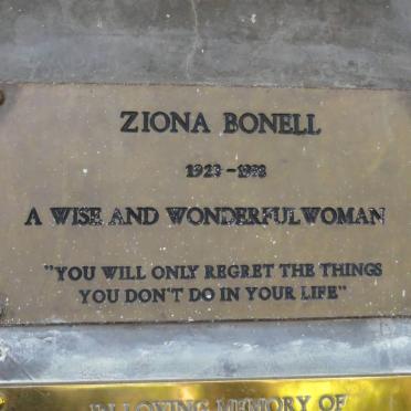 BONELL Ziona 1923-1998