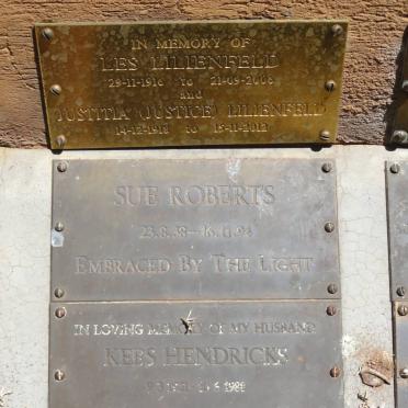 LILIENFELD Les 1916-2006 &amp; Justitta 1918-2012 :: ROBERTS Sue 1938-1994 :: HENDRICKS Kees 1921-1989