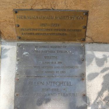 GEUSTYN Hermanus 1917-2004 :: WERTH Doris Barbara Eveline 1926-1994 :: MITCHELL Ellen 1938-1988