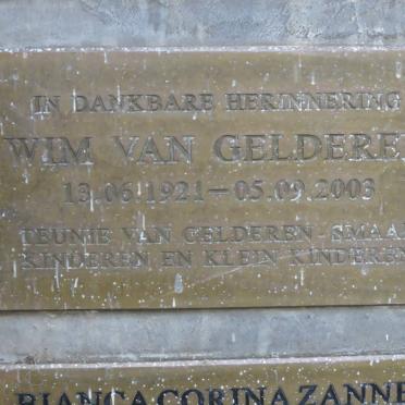 GELDEREN Wim, van 1921-2003