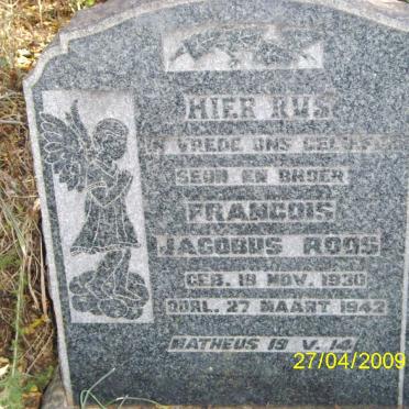 ROOS Francois Jacobus 1930-1942