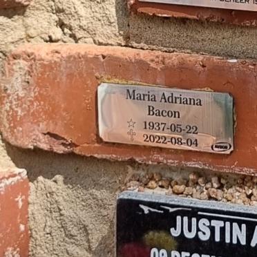 BACON Maria Adriana 1937-2022