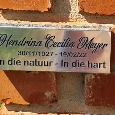 MEYER Hendrina Cecilia 1927-2022