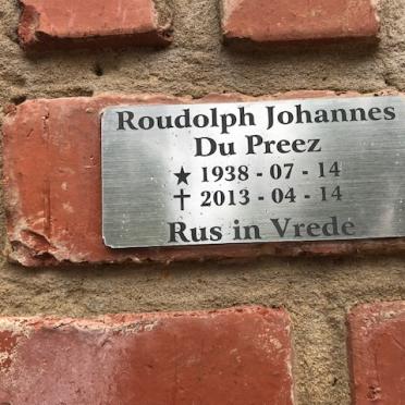 PREEZ Roudolph Johannes, du 1938-2013