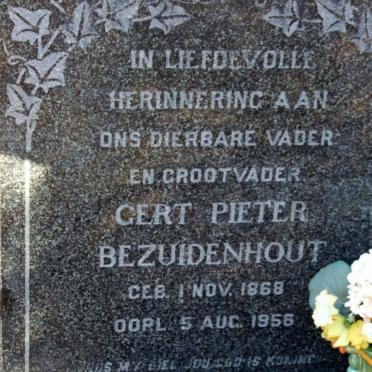 BEZUIDENHOUT Gert Pieter 1868-1956