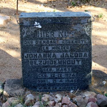 BEZUIDENHOUT Johanna Jacoba nee MARX 1874-1945