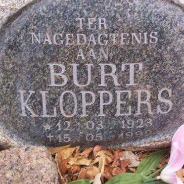 KLOPPERS Burt 1923-1999