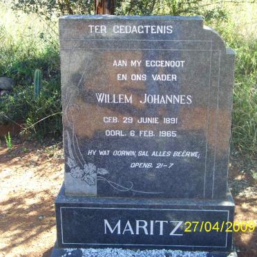 MARITZ Willem Johannes 1891-1965
