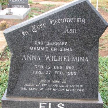 ELS Anna Wilhelmina 1912-1989