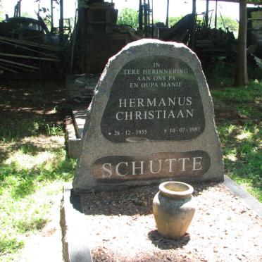 SCHUTTE Hermanus Christiaan 1935-1997