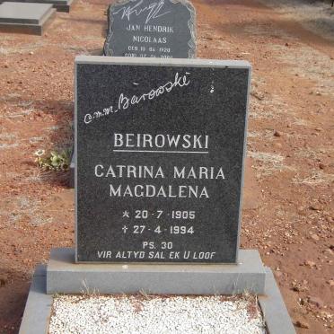 BIEROWSKI Catrina Maria Magdalena 1905-1994