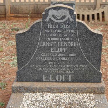 ELOFF Erenst Hendrik 1903-1960