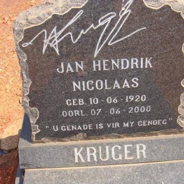 KRUGER Jan Hendrik Nicolaas 1920-2000