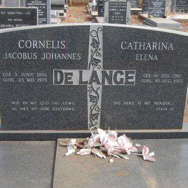 LANGE Cornelis Jacobus Johannes, de 1906-1975 &amp; Catharina Elena 1910-1983