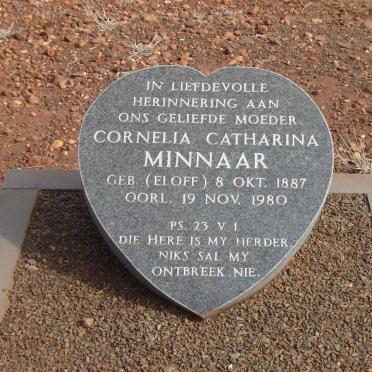 MINNAAR Cornelia Catharina nee ELOFF 1887-1980