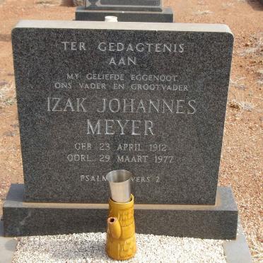 MEYER Izak Johannes 1912-1977