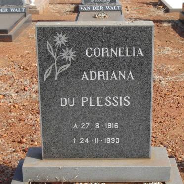PLESSIS Cornelia Adriana, du 1916-1993