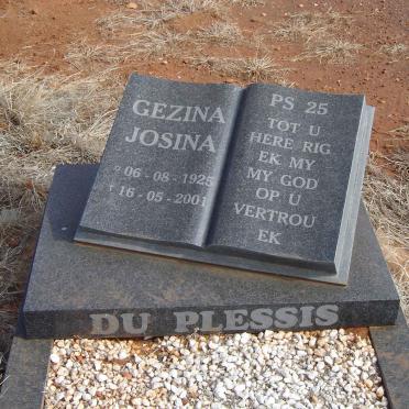 PLESSIS Gezina Josina, du 1925-2001