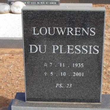 PLESSIS Louwrens, du 1935-2001