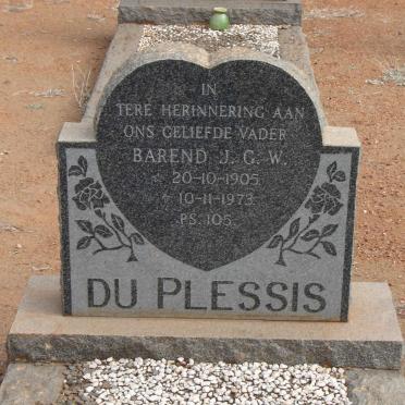 PLESSIS Barend J.G.W., du 1905-1973