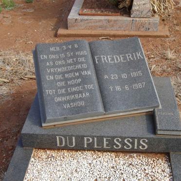 PLESSIS Frederik, du 1915-1987