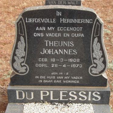 PLESSIS Theunis Johannes 1908-1973