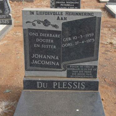 PLESSIS Johanna Jacomina, du 1959-1975