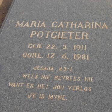 POTGIETER Maria Catharina 1911-1981