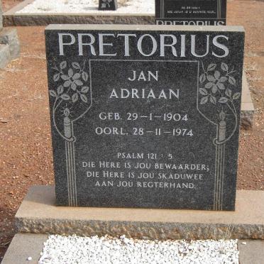 PRETORIUS Jan Adriaan 1904-1974