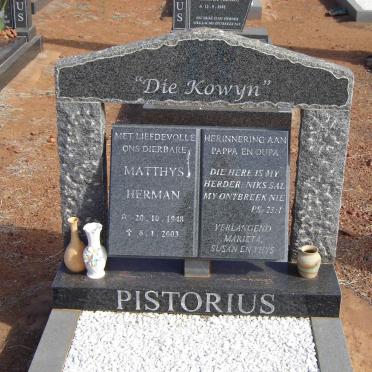 PISTORIUS Matthys Herman 1948-2003