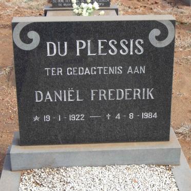 PLESSIS Daniel Frederik, du 1922-1984