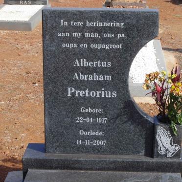 PRETORIUS Albertus Abraham 1917-2007