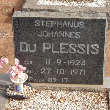 PLESSIS Stephanus Johannes, du 1924-1971