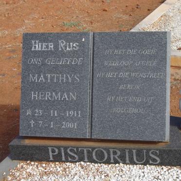 PISTORIUS Matthys Herman 1911-2001