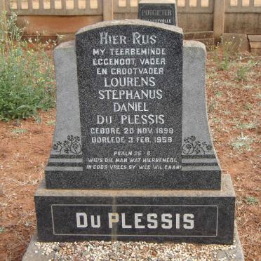 PLESSIS Lourens Stephanus Daniel, du 1889-1959