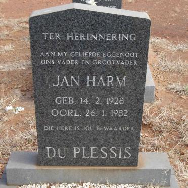 PLESSIS Jan Harm, du 1928-1982