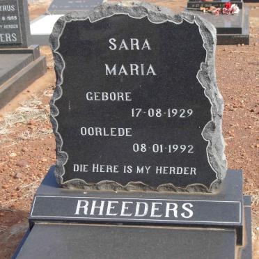 RHEEDERS Sara Maria 1929-1992